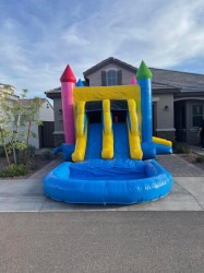 Castle Bounce House Combo w/pool